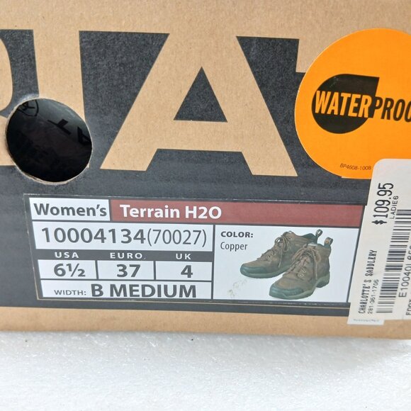 Ariat Terrain H2O Waterproof Leather Hiking Boots Women's 6.5 B Excellent Cond - Picture 2 of 16